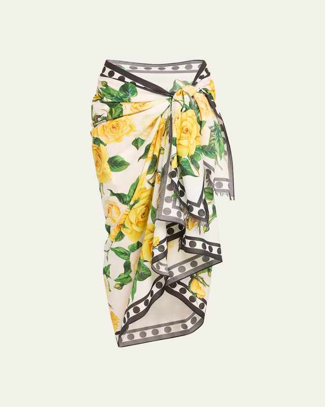 Flowering Cotton Pareo Coverup